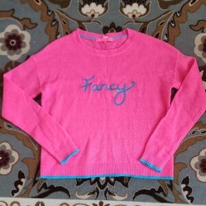 Lilly Pulitzer Pink Sweater with Blue Accents